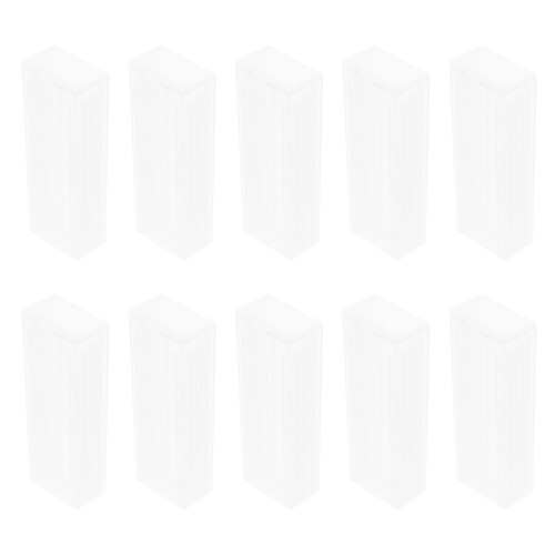 30Pcs Durable Plastic Microscope Slide Storage Organizer Transparent