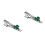 2Pcs Durable Alloy Tie Clips for Men St Patrick's Day Suit Accessories 7