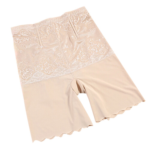 2Pcs Elastic Khaki Ice Silk Postpartum Underwear with Tummy Control 1