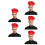 5Pcs Red Cooking Chef Hats Mushroom Design Cotton Polyester Caps 6