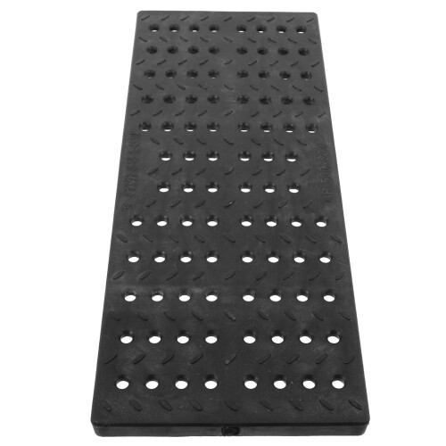 2Pcs Replaceable Black Plastic Sewer Drain Grates for Trench Covers 1