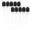 40Pcs Black Perfume Pump Tops Replacement Spray Bottle Nozzles for DIY 1