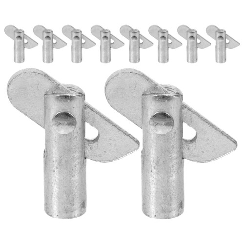 40Pcs Silver Steel Locking Shelf Pins Easy Install Scaffold Fasteners 1