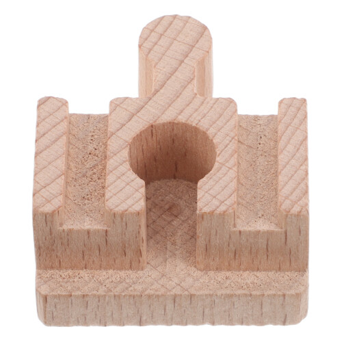 4Pièces Pièces En Bois Pour Rails Droits Courts, Jeu De Train 2
