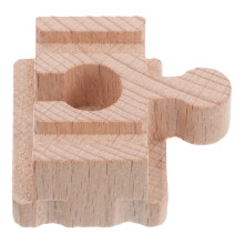 4Pièces Pièces En Bois Pour Rails Droits Courts, Jeu De Train