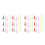 100Pcs Durable Plastic Lotto Ticket Keyring with Nonslip Grip 9