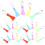100Pcs Durable Plastic Lotto Ticket Keyring with Nonslip Grip 2