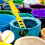 12Pcs Yellow Paint Manual Mixing Rods for Home Use 10