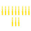 12Pcs Yellow Paint Manual Mixing Rods for Home Use 3