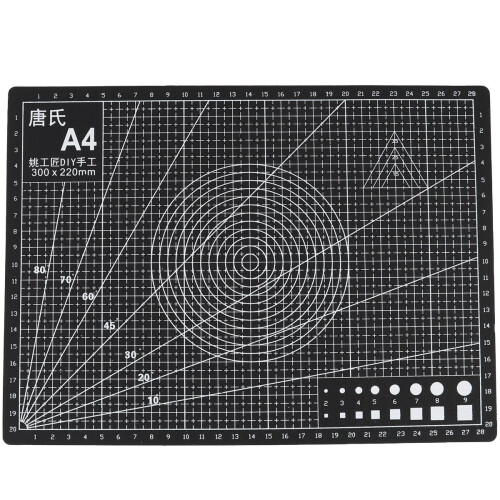 4Pcs Self Black Craft Cutting Mat for Quilting and Sewing 1
