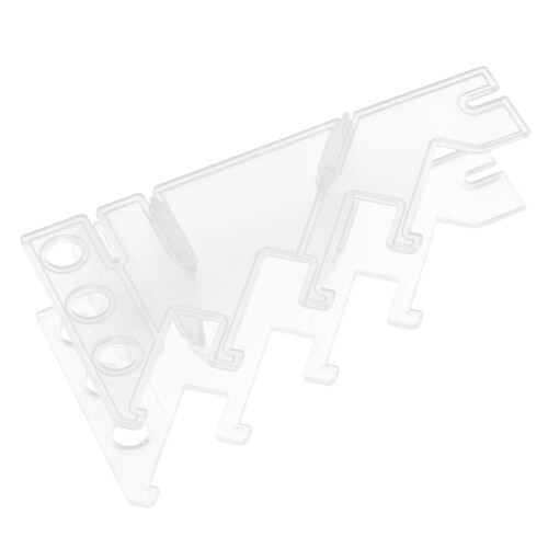 2Pcs Transparent Finger Skateboard Display Rack Plastic Storage Stand 1