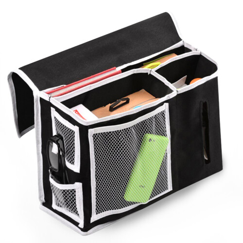 2Pcs Bedside Storage Organizer Washable Oxford for Bedroom Use