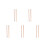 10Pcs Brown Waterproof Wooden Eyebrow Pencil User-Friendly Makeup Tool 4