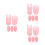 15Pcs Universal Pink Silicone Thumb Rest Cushions for Saxophone 10