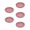 5Pcs Silicone Elderly Scoop Dish with Suction Base Rose Gold Bowl 6