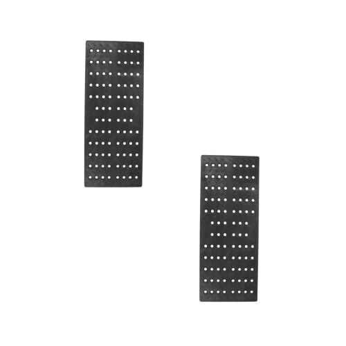 2Pcs Replaceable Black Plastic Sewer Drain Grates for Trench Covers 2