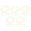 25Pcs ABS Fan Frameworks Light Yellow for DIY Hand Fans Wedding Crafts 6