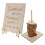 5Sets Heart-Shaped Wooden Wedding Guest Book Rustic Table Decor Beige 2