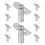 40Pcs Silver Steel Locking Shelf Pins Easy Install Scaffold Fasteners 3