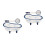 2Sets Portable Ceramic Food Tray Household Snack Container Multicolor 8