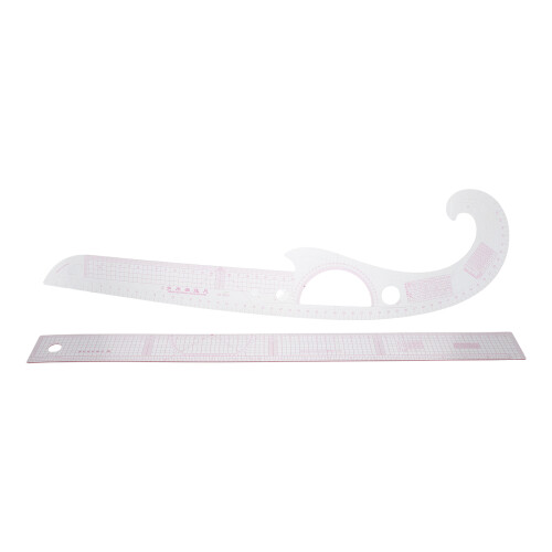 3Sets Flexible Transparent Sewing Tools Curve Ruler for Dressmaking 2