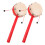4Pièces Jouets Traditionnels Rouges Tambour À Bébé 2