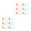 100Pcs Durable Plastic Lotto Ticket Keyring with Nonslip Grip 4