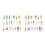 200Pcs Painted Mini Human Models Plastic for Landscape Layout Decor 6