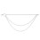 2Pcs Chain Three Layer Alloy Chain for Pants Fashion 1