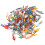 200Pcs Painted Mini Human Models Plastic for Landscape Layout Decor 2