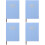4Pcs Blue Portable Planner Organizer Notebook for Office and Home 6