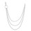 2Pcs Chain Three Layer Alloy Chain for Pants Fashion 8