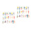200Pcs Painted Mini Human Models Plastic for Landscape Layout Decor 9