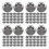 400Pcs Durable Black Metal Armor Scales for DIY Medieval Reenactment 4