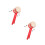 4Pièces Jouets Traditionnels Rouges Tambour À Bébé 4