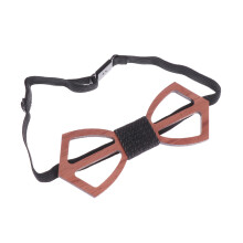 3Pcs Durable Wood Men's Bow Tie Hollow Style for Wedding Birthday Gift