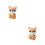 2Pcs DIY Plush Dog Needle Felting Kit Multi Color Wool for 4
