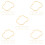 25Pcs ABS Fan Frameworks Light Yellow for DIY Hand Fans Wedding Crafts 8