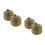 4Pcs Compact Bamboo Go Game Jars with Lid Olive Green Storage 6