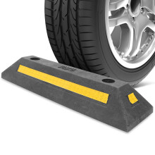 3Pcs Durable Rubber Parking Stopper for Driveway Garage Accessories