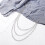 2Pcs Chain Three Layer Alloy Chain for Pants Fashion 5