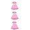 3Pcs Polyester Doll Bathrobe Set Red Hat Sleepwear for 18 Inch Dolls 7