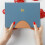 5Pcs Blue PU Document Award Covers Waterproof Birth Certificate Folder 7