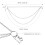 2Pcs Chain Three Layer Alloy Chain for Pants Fashion 2