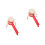 4Pièces Jouets Traditionnels Rouges Tambour À Bébé 3