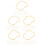 25Pcs ABS Fan Frameworks Light Yellow for DIY Hand Fans Wedding Crafts 4