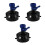 3Pcs ABS Rv Sewer Hose Rinse Cap Shutoff Valve for Efficient Cleaning 10