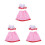 3Pcs Polyester Doll Bathrobe Set Red Hat Sleepwear for 18 Inch Dolls 6