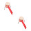 4Pièces Jouets Traditionnels Rouges Tambour À Bébé 6