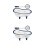 2Sets Portable Ceramic Food Tray Household Snack Container Multicolor 7